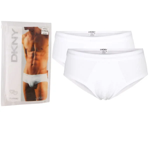 DKNY Men's 2 Pack Briefs - White - S - Weiß Bild 1