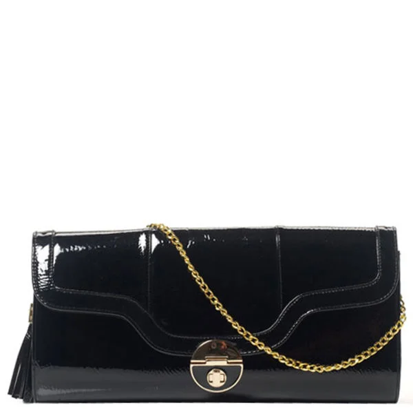 Stylist Pick 'Gloria' Patent Clutch - Black Bild 1