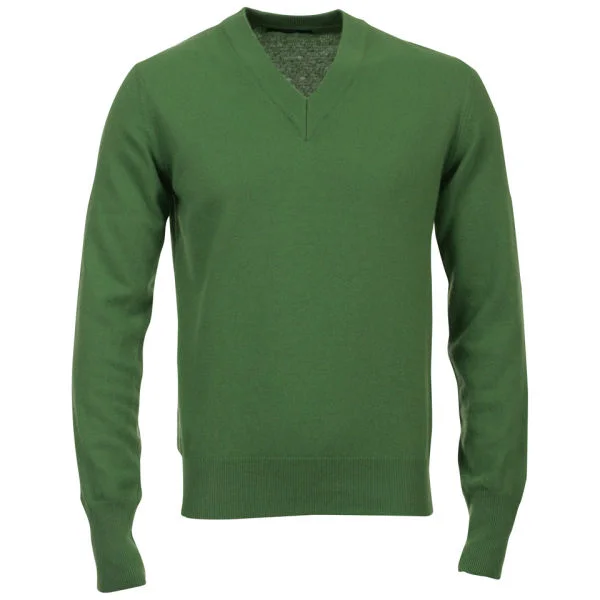 Romeo Gigli Men's V-Neck Knit - Green - M Bild 1
