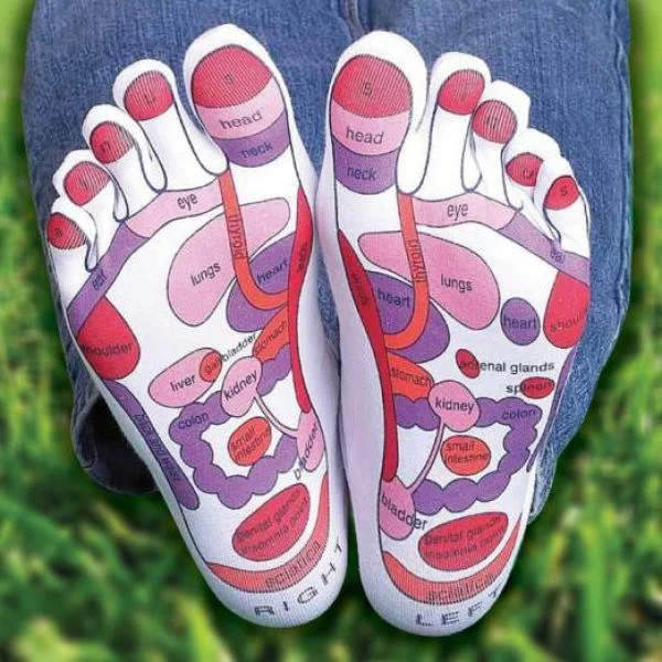 Reflexology Socks Pink Bild 1
