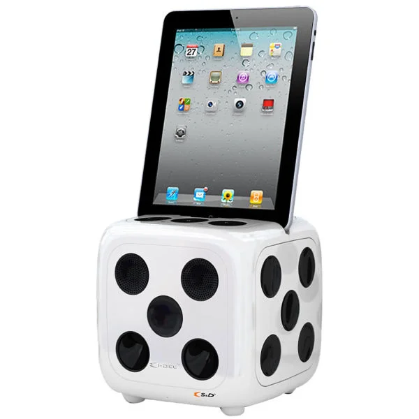 iDice: iPod and iPad Speaker Dock - White Bild 1