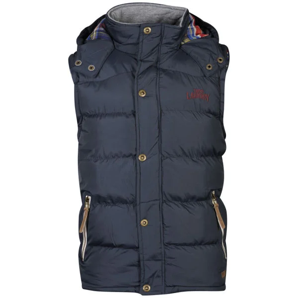 Tokyo Laundry Men's Kyber Gilet - Navy - S - Marineblau Bild 1