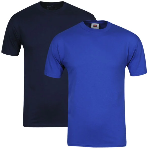 Nike Men's Short Sleeved T-Shirt Navy/Royal 2-Pack - S - Navy/Royal Bild 1