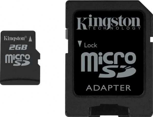 Kingston 2GB MicroSD Card with Adaptor (SDC/2GB) Bild 1