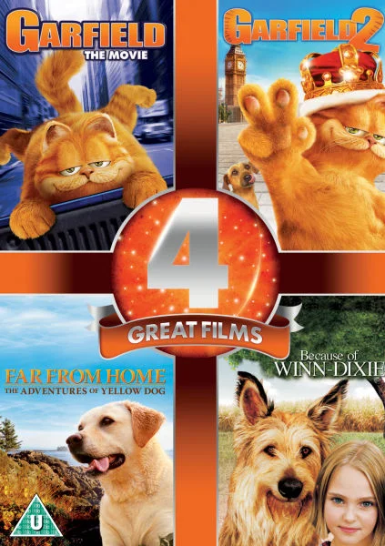 4 Great Films - Garfield / Garfield 2 / Far from Home / Because of Winn Dixie Bild 1