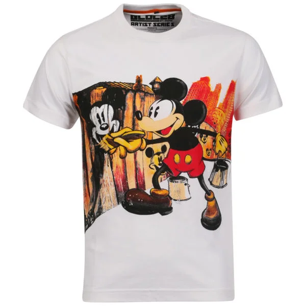 Addict Men's Mear One Mickey T-Shirt - White - S - Weiß Bild 1