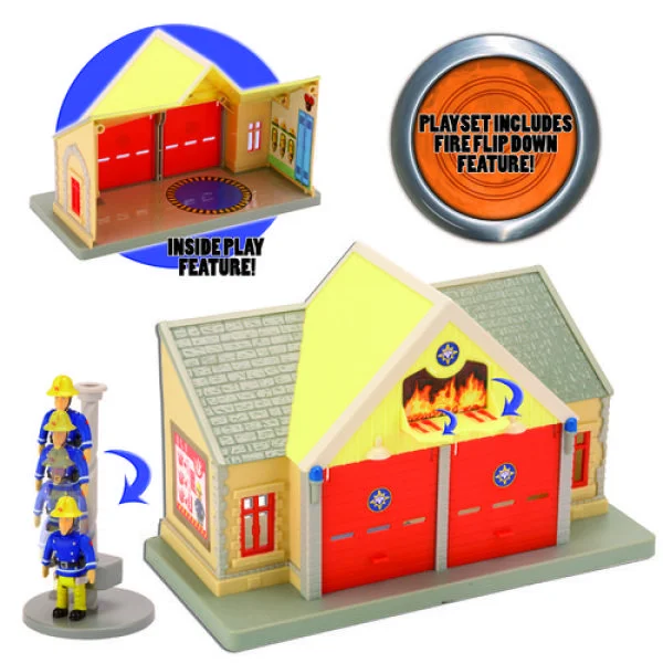 Fireman Sam Mini Playset with Figure - Fire Station Bild 1