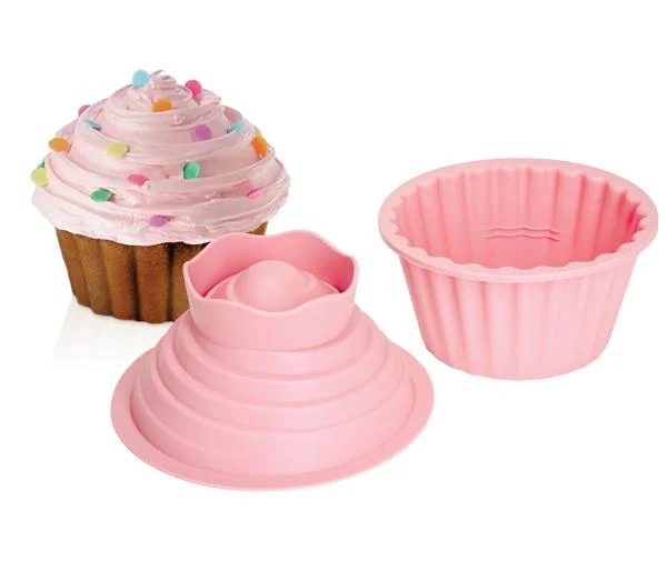 Riesen Muffin Backform, pink Bild 1