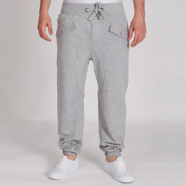 Brave Soul Men's Drawcord Jogging Bottoms - Greymarl - S - GreyMarl Bild 1