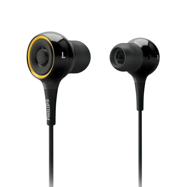 Philips In-Ear Earphones with Virtual Surround Sound - Black (SHE6000/10) Bild 1