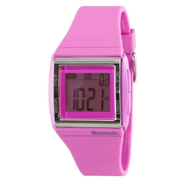 Bench Women's Digital Pink Strap Watch Bild 1