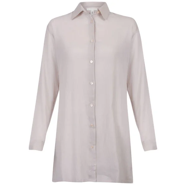 Chloe Women's Long Button Shirt - Lilac - 10 - Flieder Bild 1