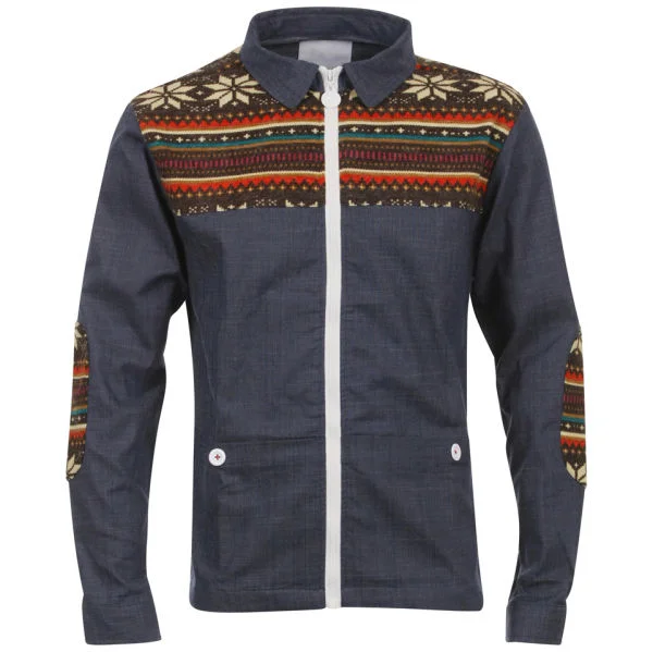 Humor Men's Maali Zip Through Shirt - Denim - S - Denim Bild 1