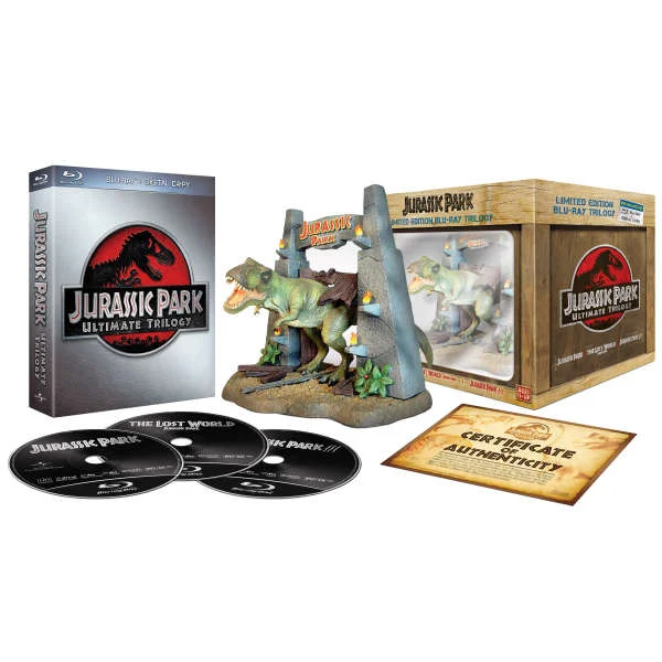 Jurassic Park Ultimate Trilogy: Limited Collector's Edition (T-Rex Model, Blu-Ray, Digital Copies) Bild 1