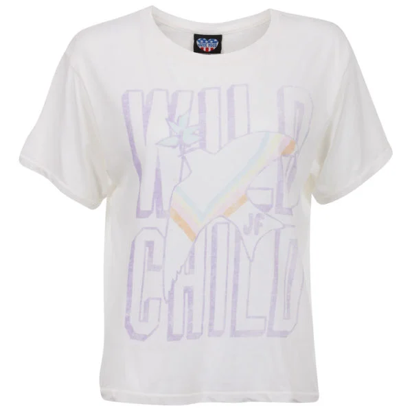 Junk Food Women's Wild Child Crop T-Shirt - Sugar - S - Sugar Bild 1