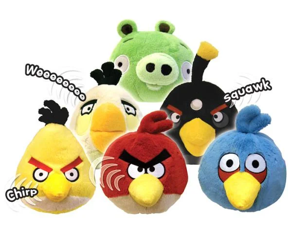 Angry Birds 4 Inch Plush with Sound - Assortment Bild 1