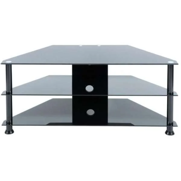 LEVV Black TV Stand for up to 42 Inch TVs Bild 1