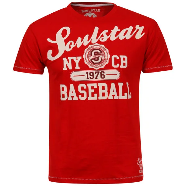 Soul Star Men's Beeball T-Shirt - Red - S - Rot Bild 1