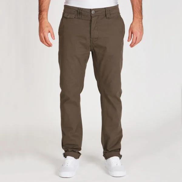 Brave Soul Men's Oliver Chinos - Khaki - 30L - Kaki Bild 1