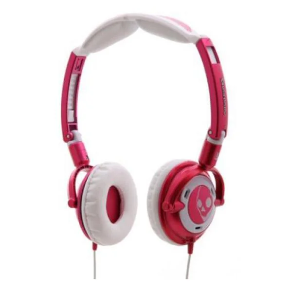Skullcandy 2010 Lowrider Headphones - Pink/White Bild 1