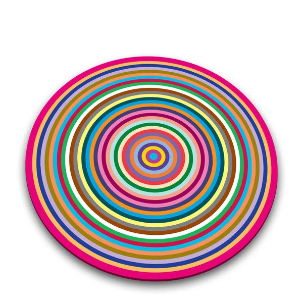 Worktop Saver Chopping Board - Coloured Rings Bild 1
