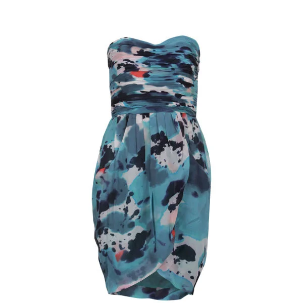 Full Circle Women's Vasari Silk Printed Dress - Summer Rain - S Bild 1