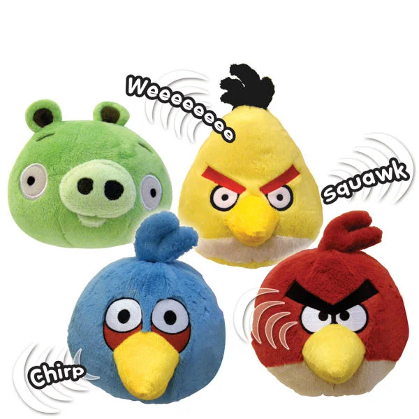 Angry Birds 8 Inch Plush with Sound - Assortment Bild 1