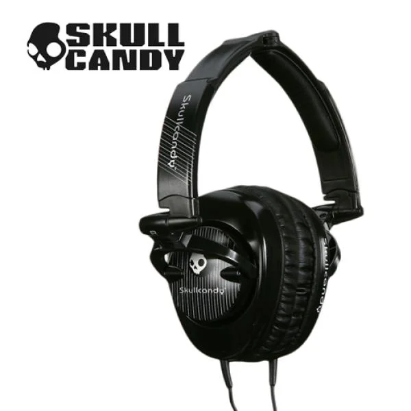 Skullcandy Skullcrushers Headphones (Black Pinstripe) Bild 1