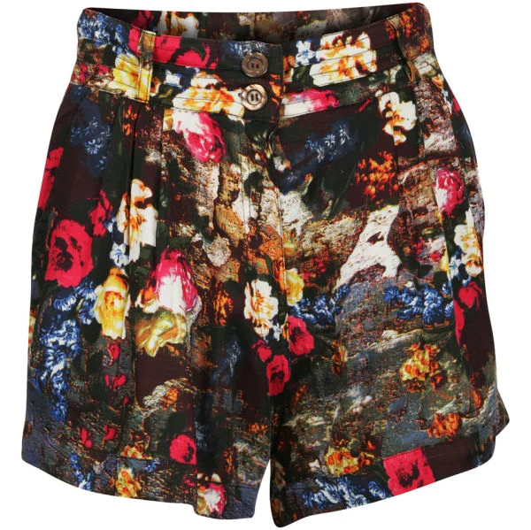 Motel Women's Ethel Print Short - Wallflower - 32 - Black Multi Bild 1