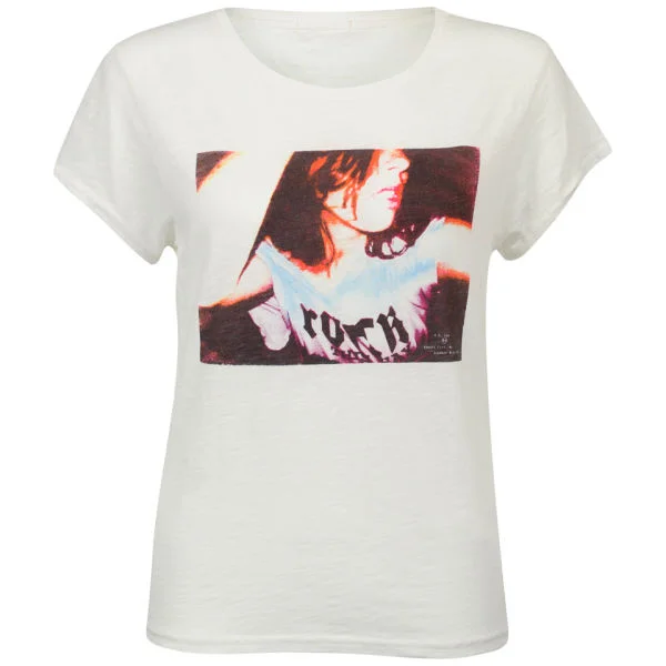 Lee Women's Slubby Print T-Shirt - New Off White - XS - Weiß Bild 1