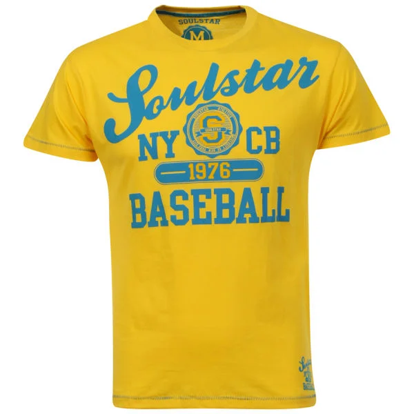 Soul Star Men's Baseball T-Shirt - Yellow - S - Gelb Bild 1