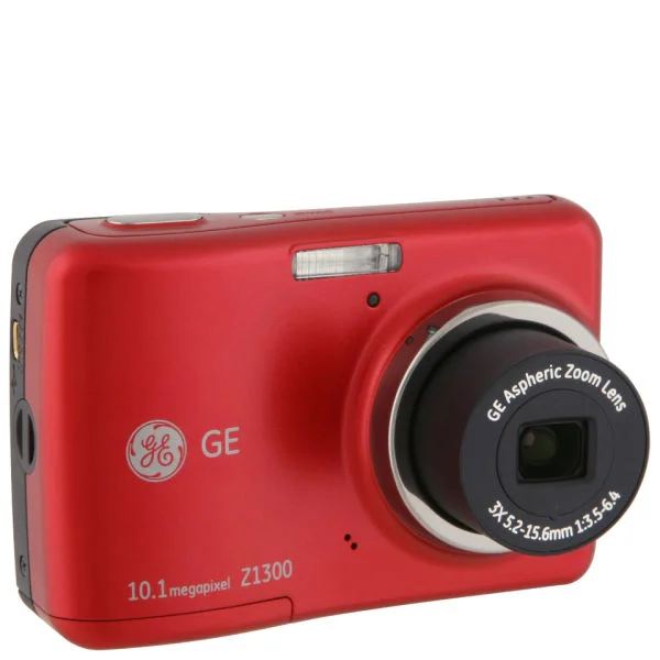 GE Z1300 Digital Camera - Red (10.1MP, 3x Optical Zoom, 2.4 Inch LCD) Bild 1