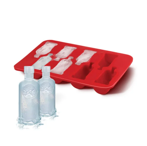 Wodkaflasche Eiswürfel Bild 1