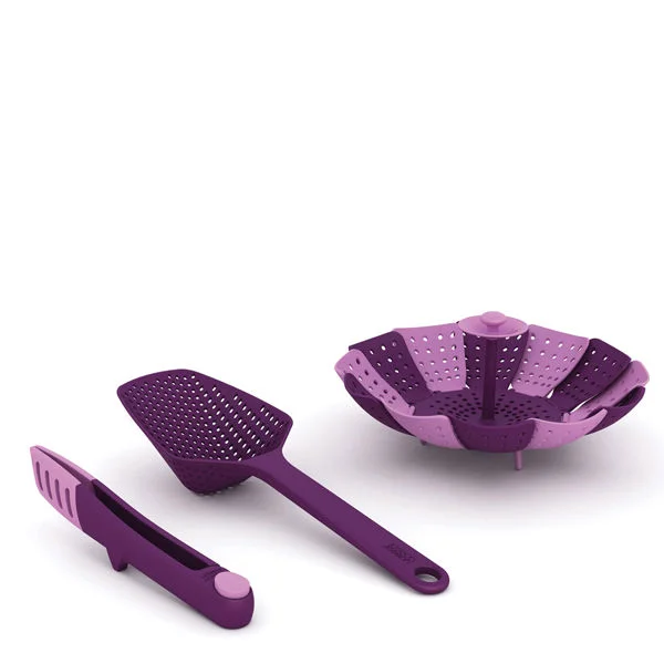 Cooking Gift Set - Small Tongs, Scoop, and Lotus Basket Bild 1