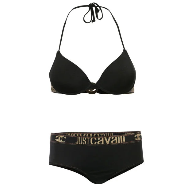 Just Cavalli Women's Logo Waistband Bikini - Black - 10 - Schwarz Bild 1