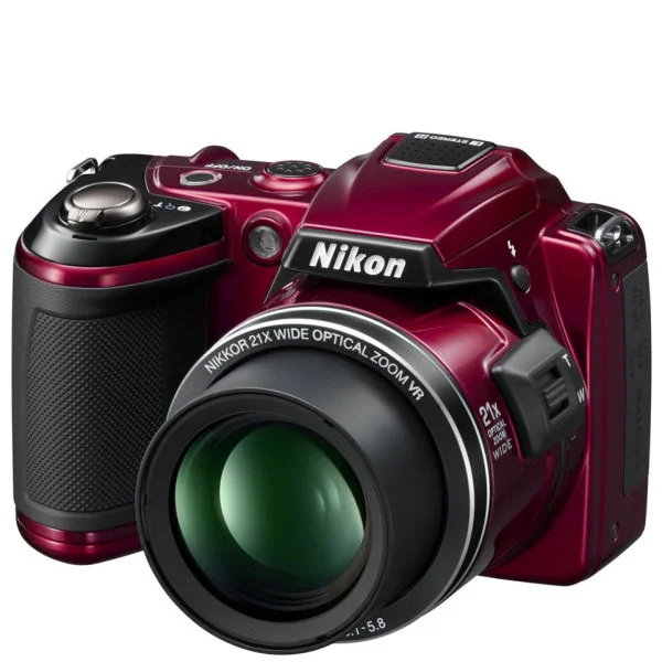 Nikon Coolpix L120 Digital Camera - Red (14MP, 21x Optical Zoom) 3 Inch LCD Refurbished Bild 1