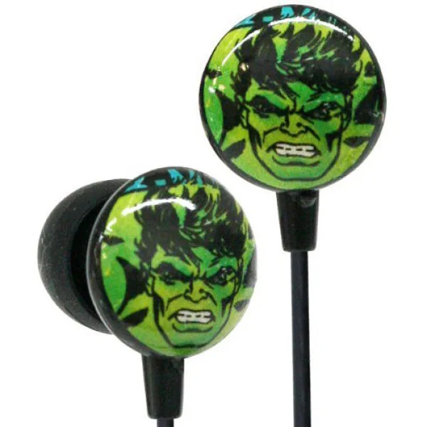 iHip Marvel Retro Earphones - Hulk Bild 1