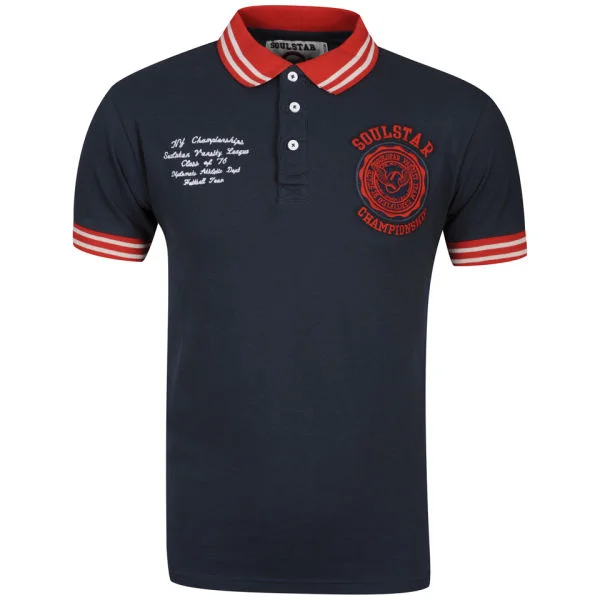 Soul Star Men's Diplomat Polo Shirt - Navy - S - Marineblau Bild 1