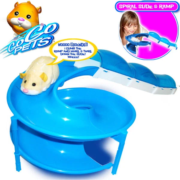 Zhu Zhu Pets Hamster Spiral Slide and Ramp Playset Bild 1