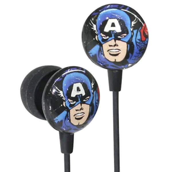 iHip Marvel Retro Earphones - Captain America Bild 1