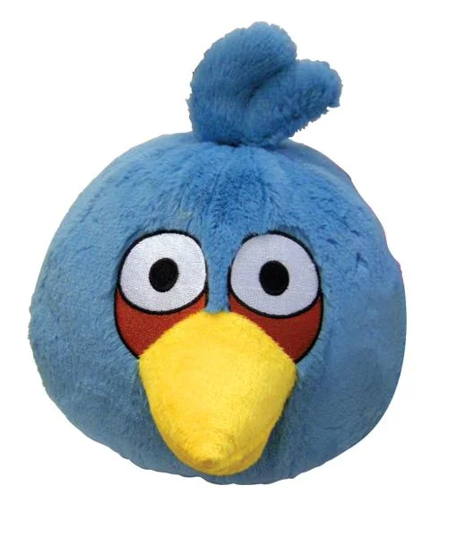 Angry Birds: 4 Inch Plush Blue Bird With Sound Bild 1