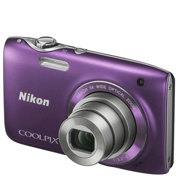 Nikon Coolpix S3100 Compact Digital Camera - Purple (14MP, 5x Optical Zoom) 2.7 Inch LCD Refurbished Bild 1