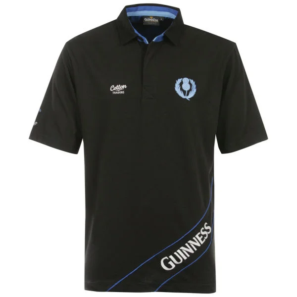 Cotton Traders Scotland Pique Polo Classic - Black - M - Sky Bild 1