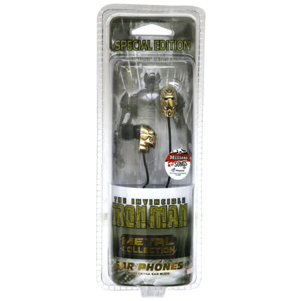 iHip Marvel Retro Earphones - Iron Man Bild 1