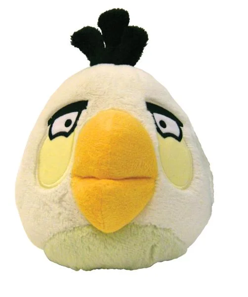 Angry Birds: 4 Inch Plush White Bird With Sound Bild 1