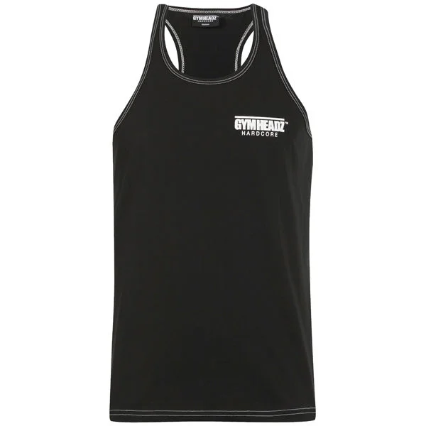 Gymheadz Men's Hardcore Bodybuilding Vest Black - S - Schwarz Bild 1