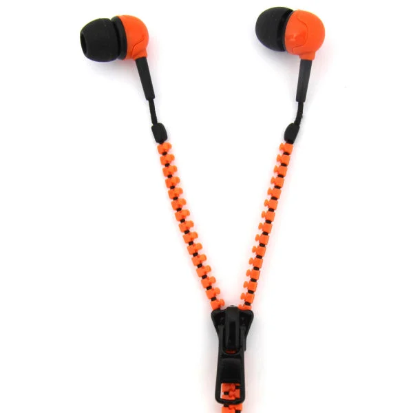 Zip Earphones - Orange/Black Bild 1
