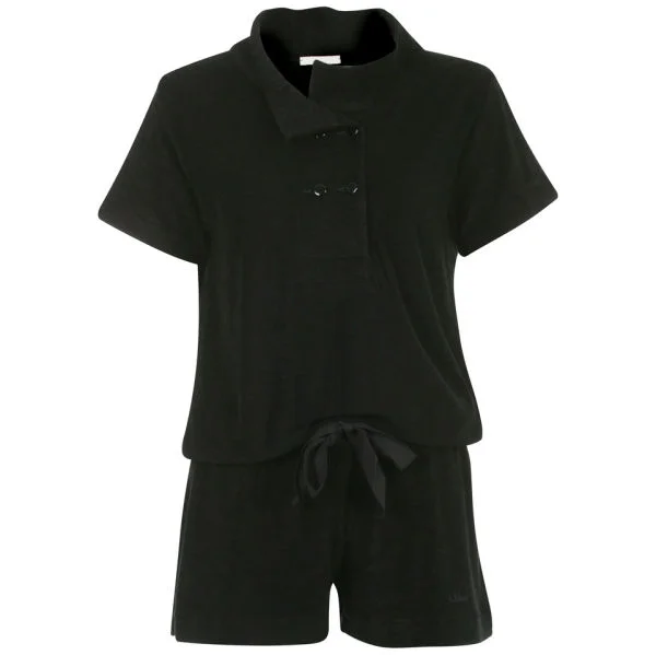 Chloe Women's Double Button Playsuit - Black - 10 - Schwarz Bild 1