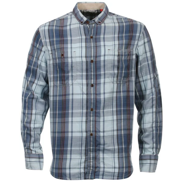 French Connection Men's Gaslight Check Shirt - Coverall - S - Blau Bild 1