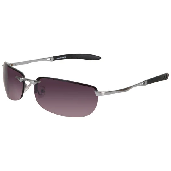 Marco Wrap Styled Sunglasses - Silver/Smoke Bild 1